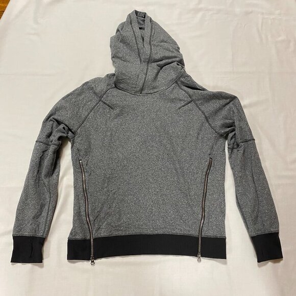 Lululemon Womens Om & Roam Pullover Sz 8 Heathered Grey Black Soft Loose W3F28S - Picture 3 of 11
